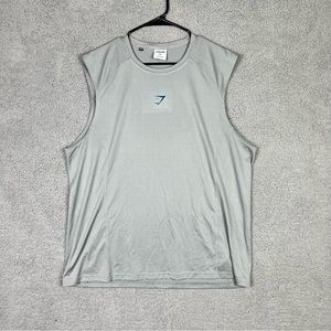 Gymshark Mens Sleeveless Training Brandmark Workout Tank Crew Neck Size XXL